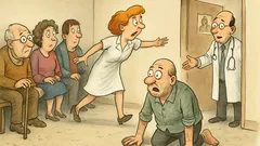 Vic: V čakalnici pri zdravniku je gneča