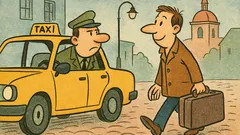 Vic: Gorenjec vpraša taksista, koliko stane vožnja