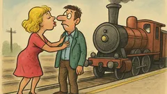 Vic: Ona: »Joj, dragi! Samo še en poljub«