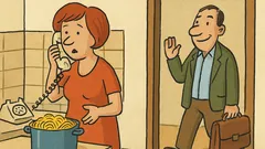 Vic: Žena kliče moža: »Makaroni so kuhani...«