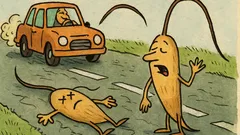 Vic: Dve dlaki hodita po cesti, ko…