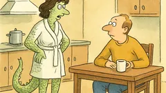 Vic: Žena pride iz kopalnice in reče