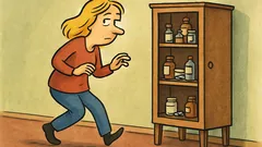 Vic: Zakaj gre blondinka mimo omarice z zdravili