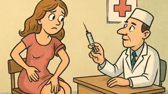 Vic: Prikupna mladenka pride na cepljenje, prestrašena