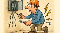 Vic: Zadnje besede električarja pred izpadom luči