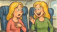 Vic: Dve blondinki se srečata na letalu