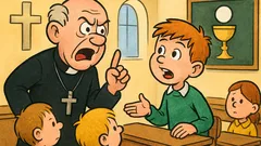 Vic: Pri verouku župnik vpraša Janezka...