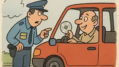 Vic: Policist ustavi voznika in vpraša...