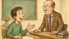 Vic: Dijak vpraša profesorja, če kaznuje nedolžne