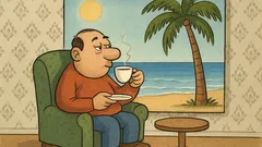 Vic: Pijem kavo in gledam morje, pesek...