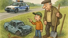 Vic: Dedek, poglej, ta gotovo vozi dvesto