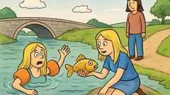 Vic: Tri blondinke ujamejo zlato ribico