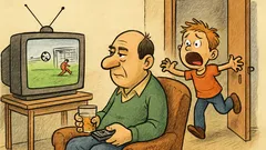 Vic: Ata gleda finale, ko Janezek priteče noter