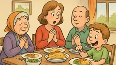 Vic: Na obisku pri babici pri kosilu