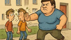 Vic: Dva pubertetnika pred blokom gledata 'omaro'