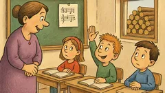 Vic: Učiteljica v šoli sprašuje otroke, kaj