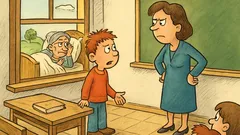 Vic: Janezek, zakaj te ni bilo v šoli?