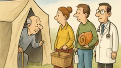 Vic: »Hrano ste prinesli?« »Ja.« »Pa šampon?«