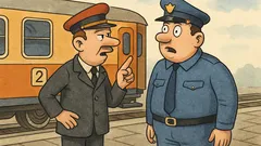 Vic: Železničar vpraša policista na postaji