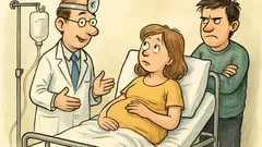 Vic: Bodoča mamica v porodnišnici vpraša ginekologa