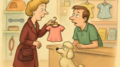 Vic: V trgovino stopi fina dama s pudljem