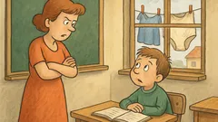 Vic: V šoli učiteljica vpraša Janezka, zakaj manjka